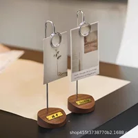 Ценовая витрина из цельного дерева вертикальная минималистская художественная гостиница столовая столовая, столовая, столовая, столовая, столовая, столовая, держатель для заметок, товарный знак
