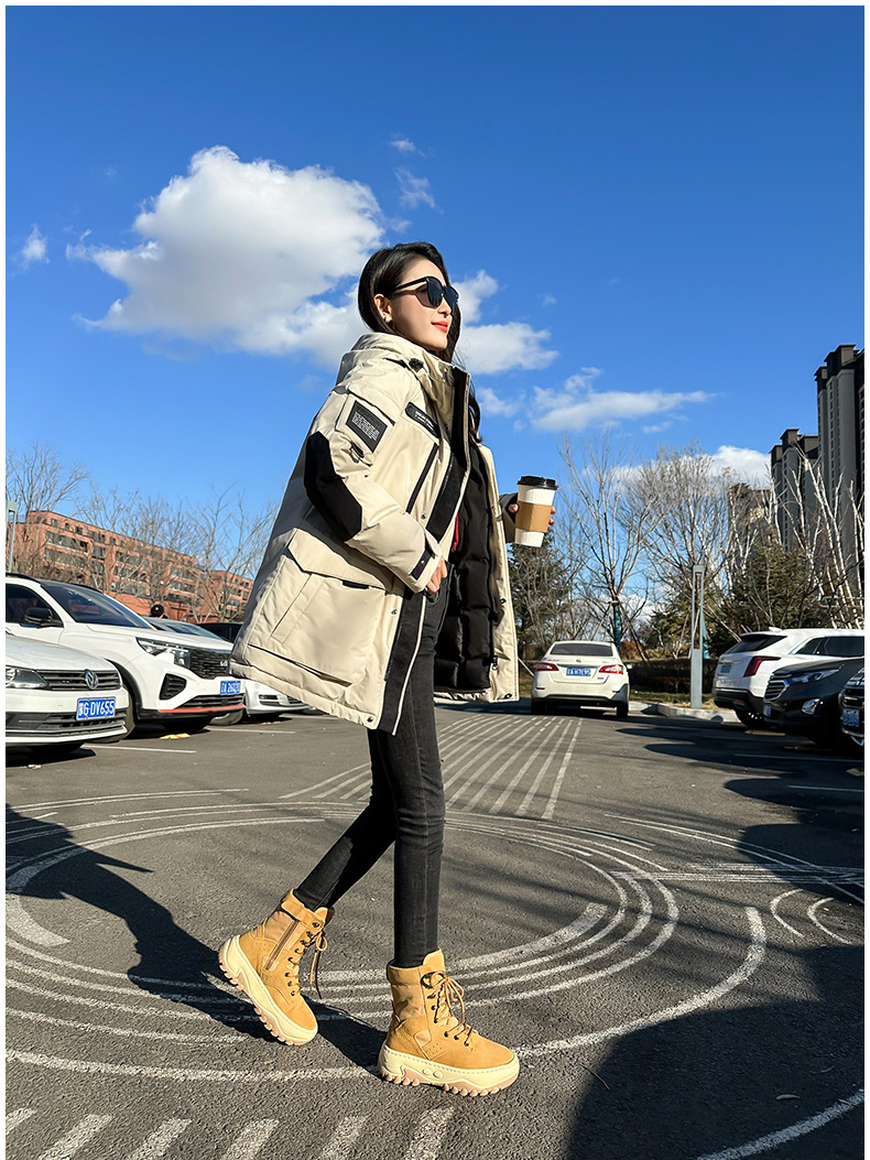 Herrskor Northeast Snökängor Vinter Damstövlar Äkta Läder och Päls Ull Varm Tjock Botten Halkfri Martinstövlar Plus Sammet_voghion.com