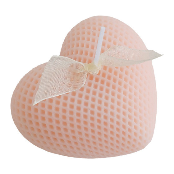 Internet Celebrity Woven Grid Love-shaped Aromatherapy Candle Accompanying Ceremony Goddess's Day Valentine's Day Gift Wedding Proposal Confession