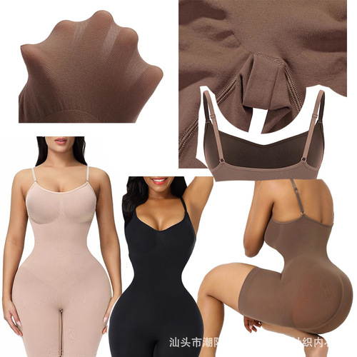 European and American Shaping Bodysuit Skims Shaping Bodysuit Adjusted Large Size Leggings Flat-Front Tight Buttock Lifting