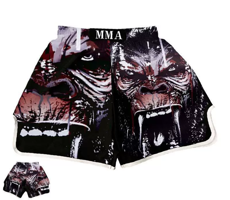 Boxing quick dry set for training, shorts for gym, tight, with short sleeve