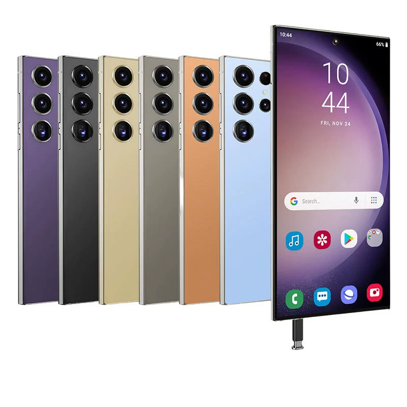 Мобильный телефон S24 (Android), 3‑дюймовый широкий экран, 0,45 кг, чёрный/золотой/фиолетовый