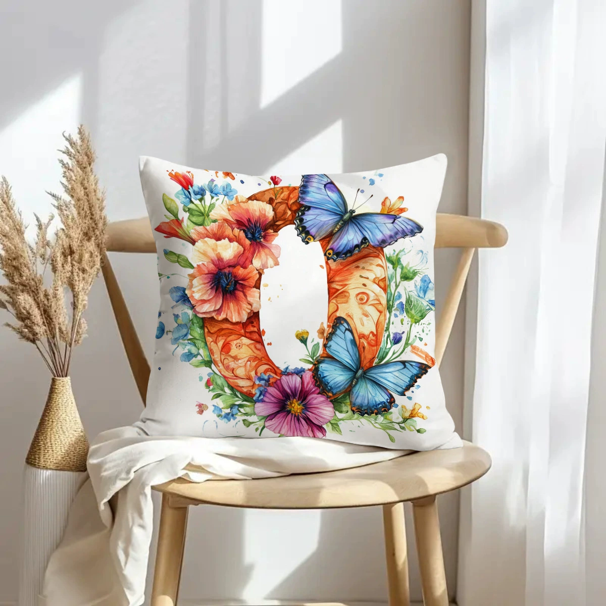 Подушка, наволочка, диван для спальни, ручной работы
