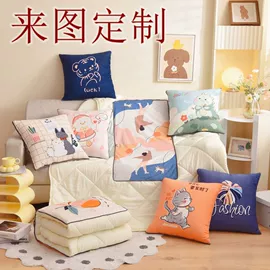 靠垫/抱枕;绒毯;纤维枕