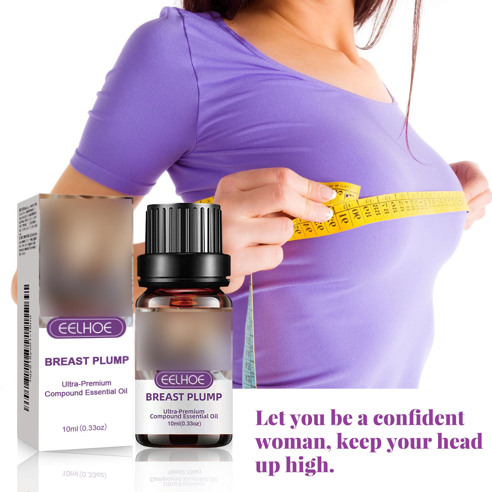 Eelhoe Breast Care Essential Oil Breast Moisturizing, Firming, Plumping and Lifting Breast Massage Care Essence