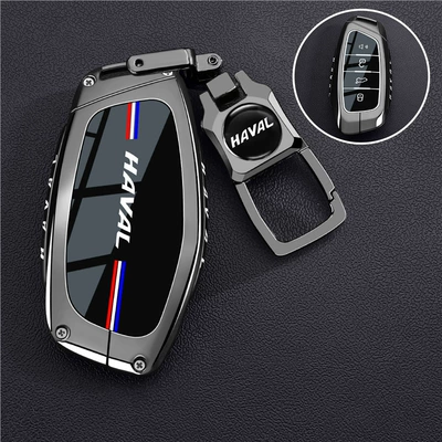 Haval Second Generation Big Dog Key: Car key bag - vinyl-haval-b-model-piano-black-label-metal-buckle