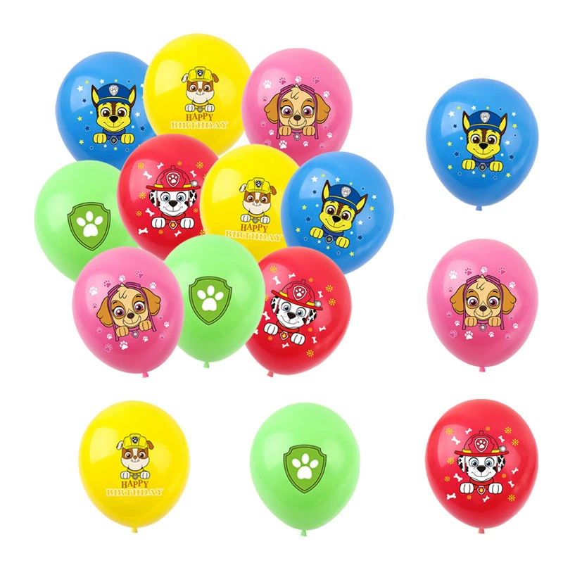 12 -inch puppy Aqi latex balloon dog printed latex balloon Wangwang team balloon balloon