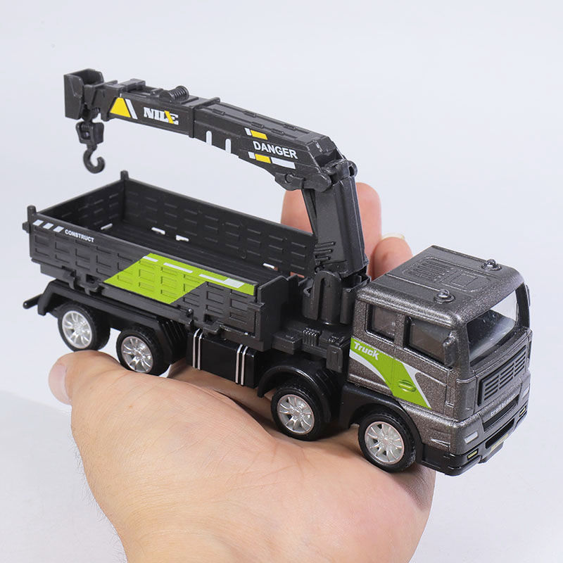 Alloy toy engineering vehicle real crane crane inertia drop-resistant dump truck boy baby rescue vehicle model