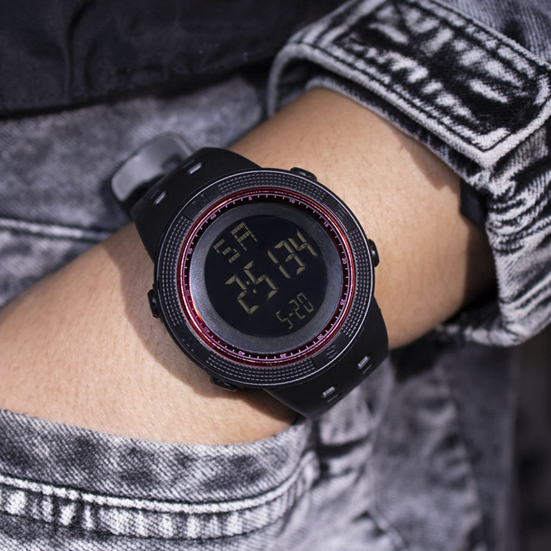 Directo de fábrica transfronterizo popular dial grande deportes reloj electrónico hombres adultos multi-funcional estudiante de secundaria reloj electrónico