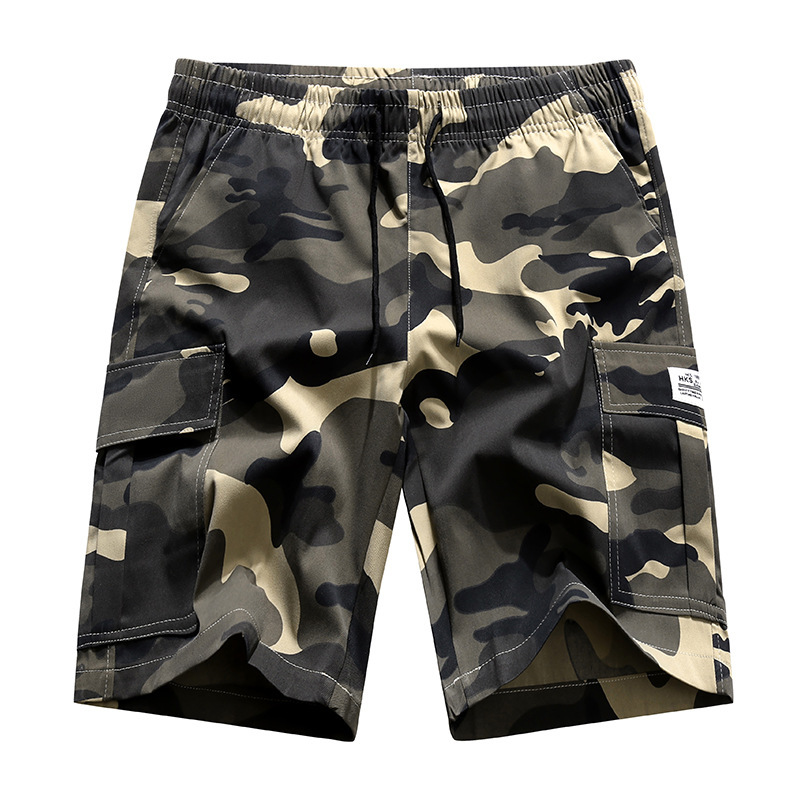 Step into the Big Trend: Camouflage Workwear, Summer Sports and Leisure Fashion, Camouflage Shorts for Fitness