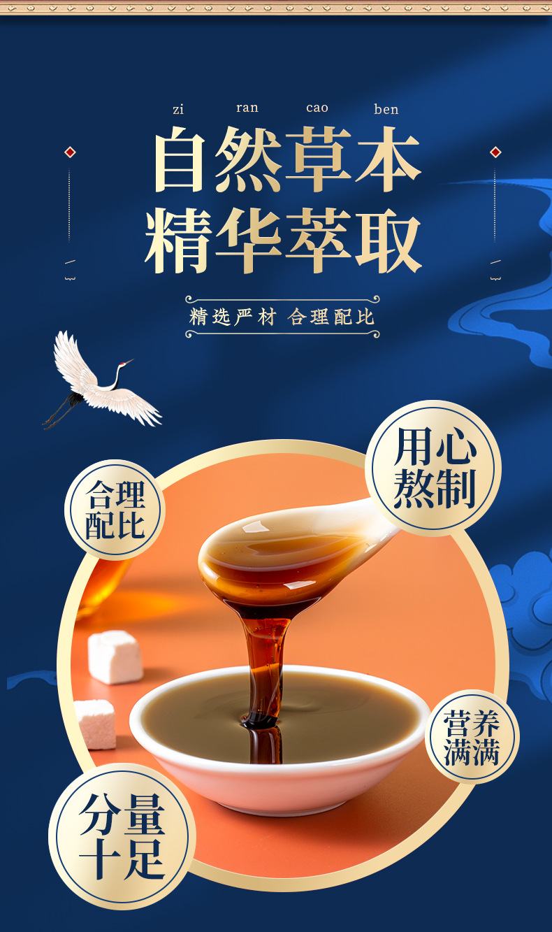Hawthorn Six-Herb Paste (Shan Zha Liu Wu Gao) — Traditional Herbal Honey Paste, 300g Jar key features