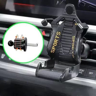 mobile phone holder multifunctional car – Car phone holder - new-racing-seat-cell-phone-holder-yellow-and-black-ribbon-style-hook-short-hook