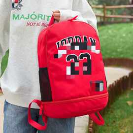 代发批发双肩书包男生篮球大容量独立球仓背包美式大容量情侣新款