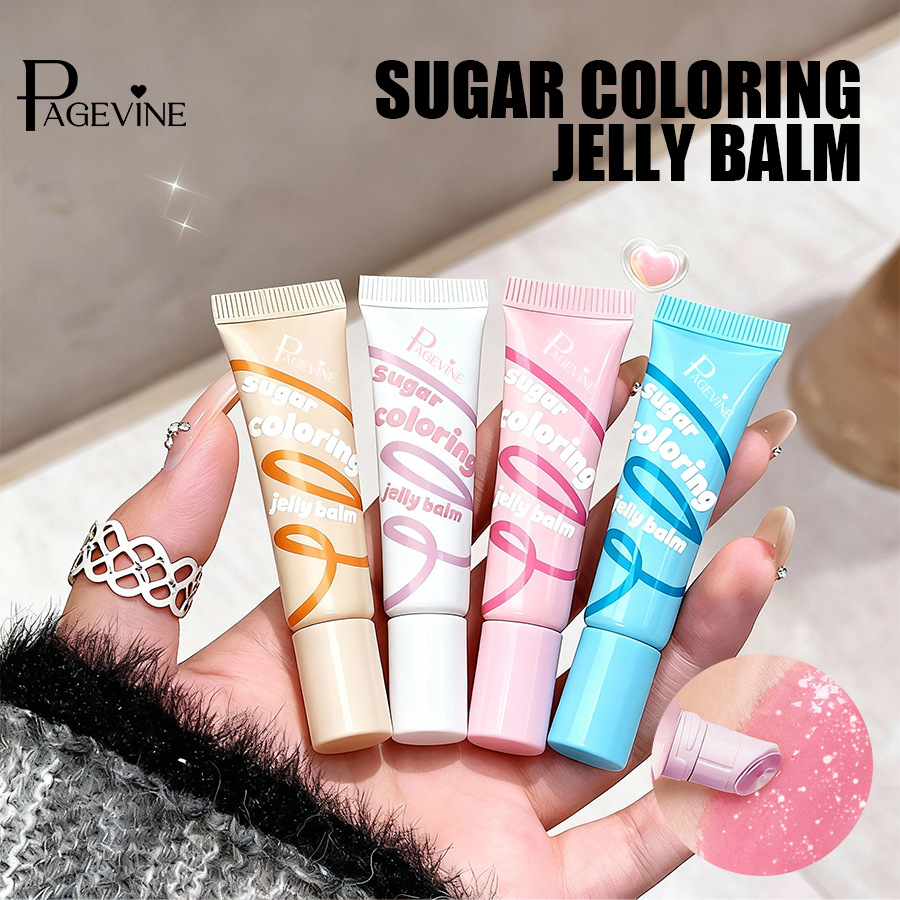 Transfronterizo PAGE VINE maquillaje azúcar gelatina esmalte labial, esmalte labial humectante a largo plazo, bálsamo labial de comercio exterior, aceite labial