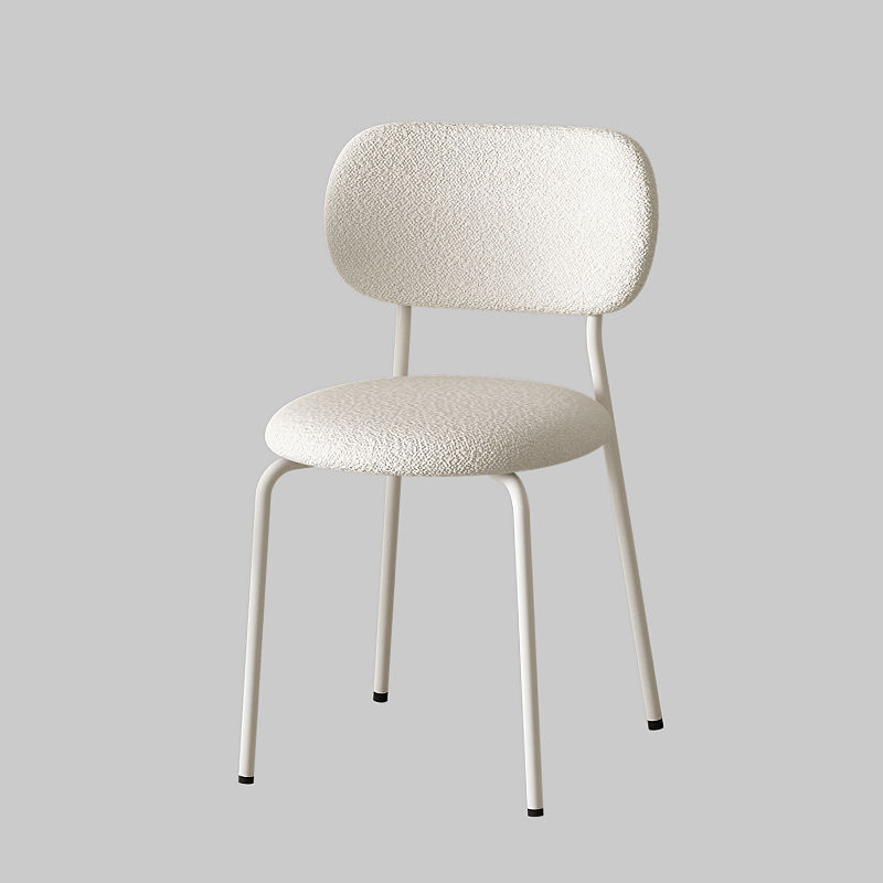 Silla de respaldo nórdica simple y moderna silla de comedor casera de lujo ligera medieval silla de viento de crema mesa de comedor silla de ocio