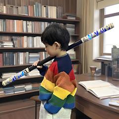 如意金フープ2025創意子供玩具は音を抑えて伸縮して息を吹きかけることができます。