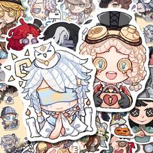 128张Q版第五人格贴纸线条简笔画个性贴画装饰diy手账本防水高清