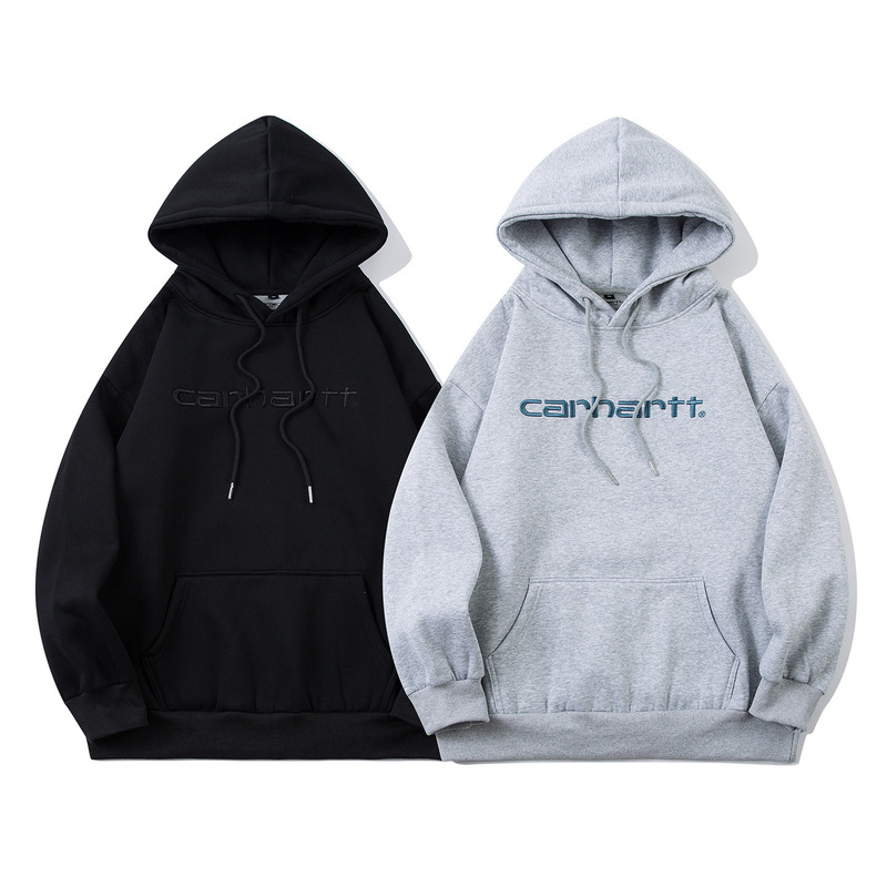 Carhartt American-Style Hooded Sweatshirt Loose Fit Unisex High Street Couple Trendy Brand Heavyweight Fleece Warm