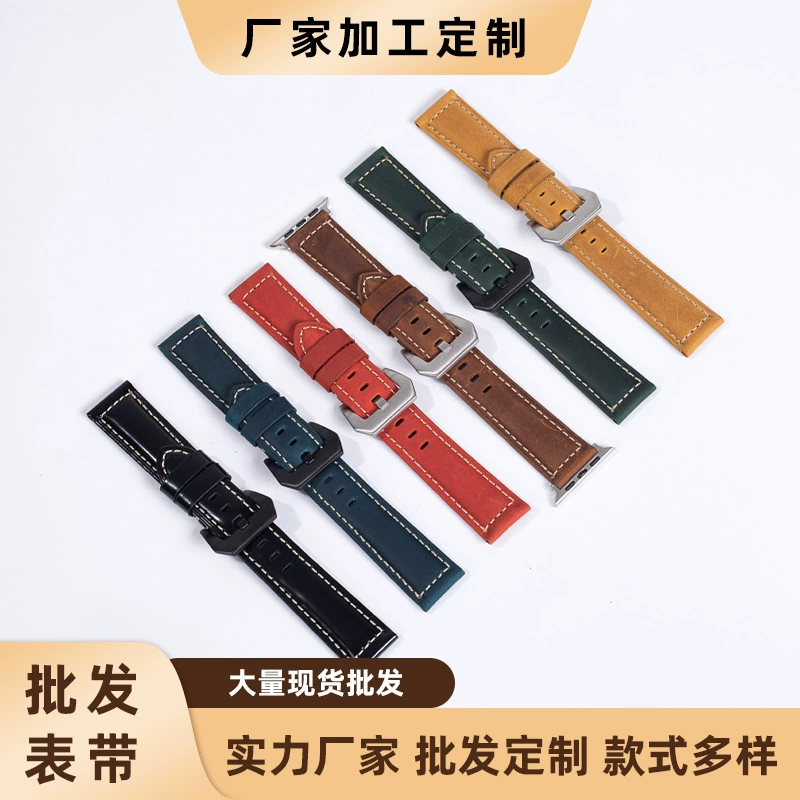 Поставляется с ремешком из натуральной кожи Nahei, кожей Crazy Horse, универсальным ремешком, ремешком из ретро-кожи, готовым ремешком для часов.