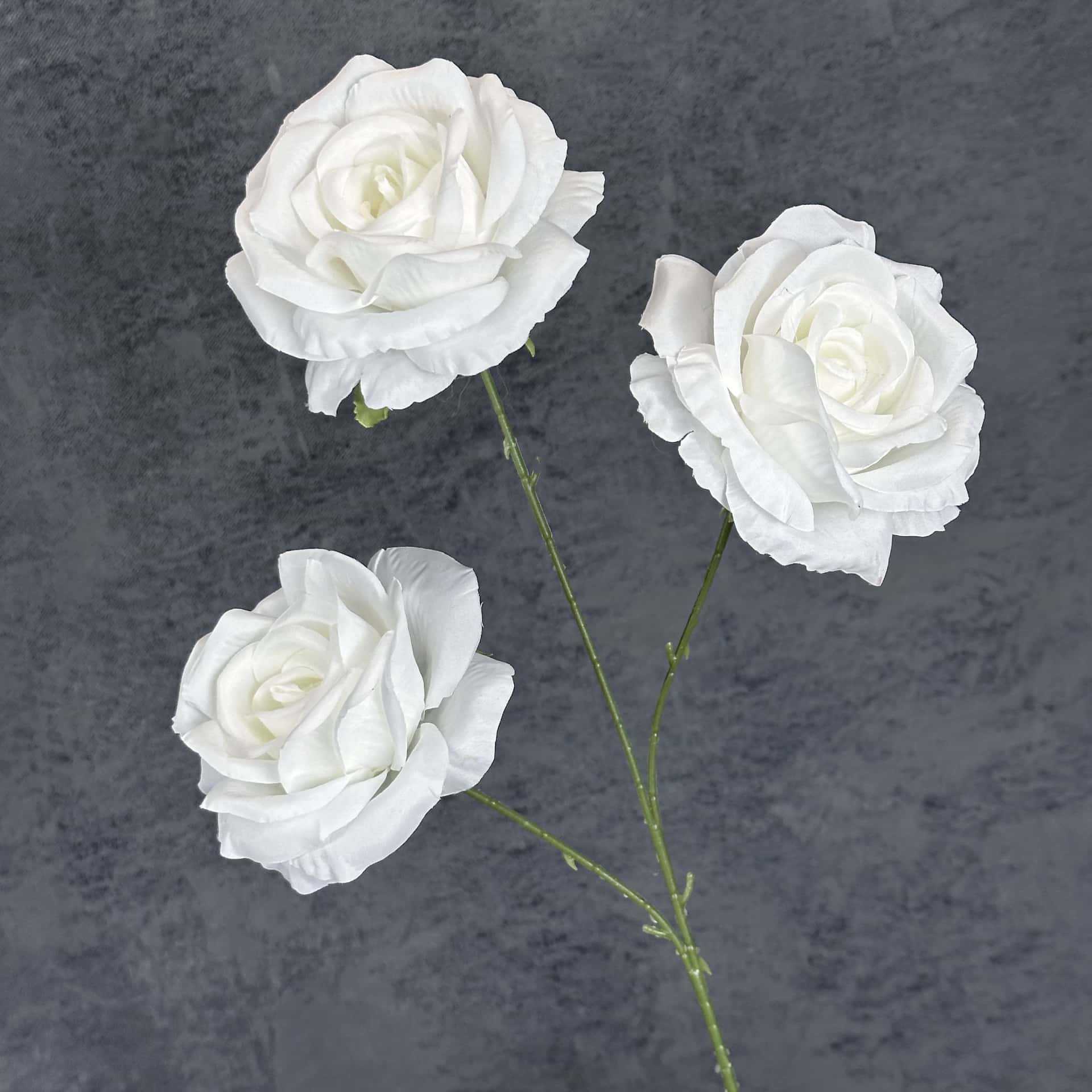 Flor artificial 3 rosas decoración de la escena de la boda decoración del hogar flor de seda hecha a mano decoración de flores falsas transfronterizas al por mayor image 7