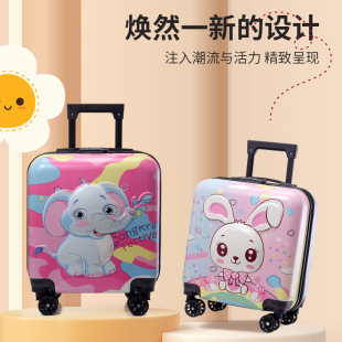 Luggage new 18-inch children's trolley case universal wheel mute suitcase travel fashion trolley case