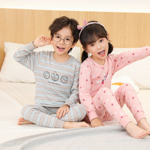 Children's cotton thermal underwear, demi-season trousers, pijama for men and women
