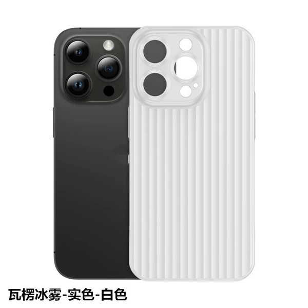 Real white "corrugated pattern-PP shell"