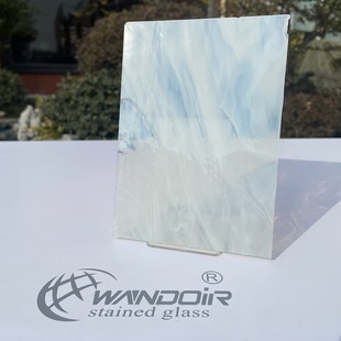 Factory Direct color decorative glass church glass-white smoke Art Glass [307]]
