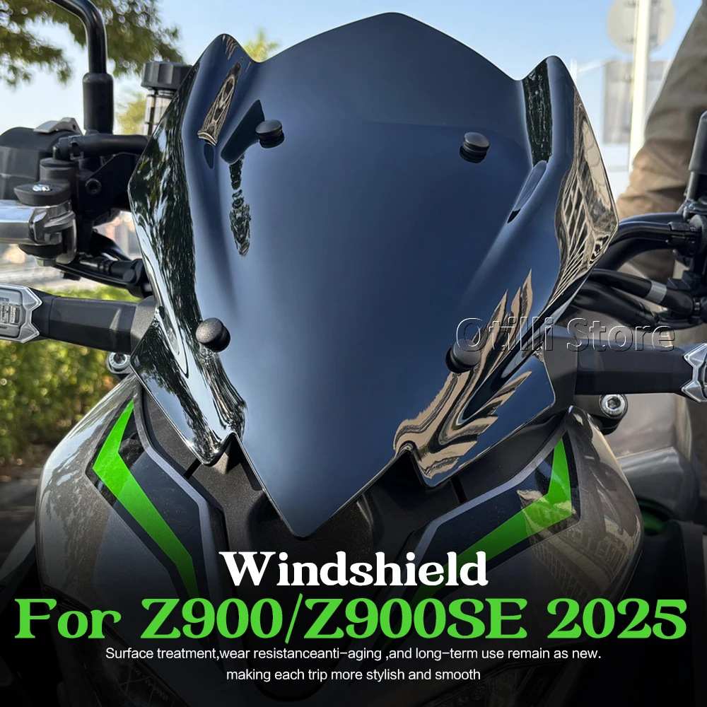 Motorcycle Modification Parts 2025 Model Kawasaki Z900 Windscreen Acrylic Material Cross-Border