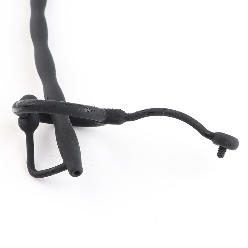 Extra-Long Hollow Silicone Urethral Sound, Ribbed Horse-Eye Rod, 35 cm — detail image 13