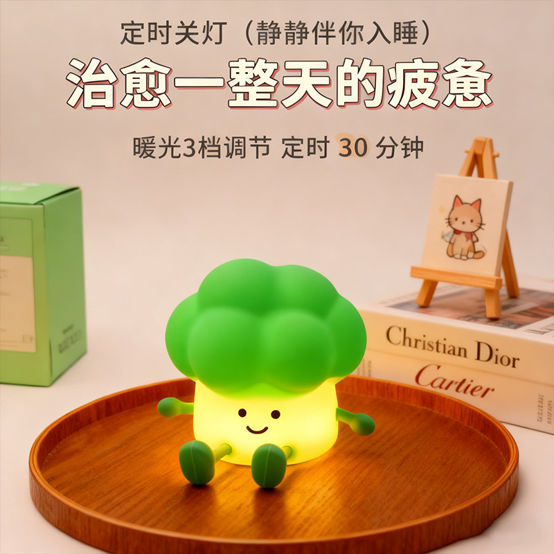 Fábrica al por mayor panda lámpara de noche lámpara de cabecera de cama lámpara de atmósfera de dormitorio explosión transfronteriza silicona lámpara de regalo de cumpleaños