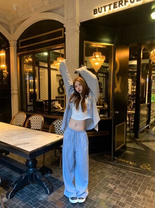 High-End Summer Tencel Linen Casual Set, Refreshing and Complexion-Enhancing, with a Super Stylish Vibe, Featuring New Ice Blue Two-Piece Set