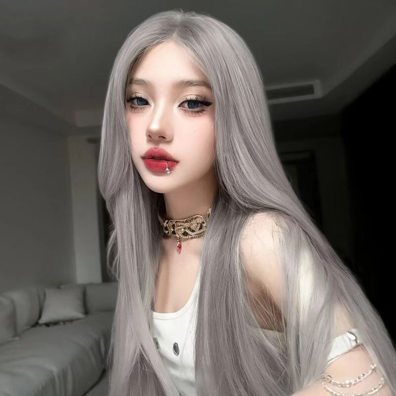 실버 그레이 + 헤어네트