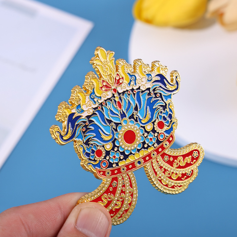明代凤冠金属冰箱贴故宫博物馆文创磁贴纪念品送朋友礼物国潮风|undefined