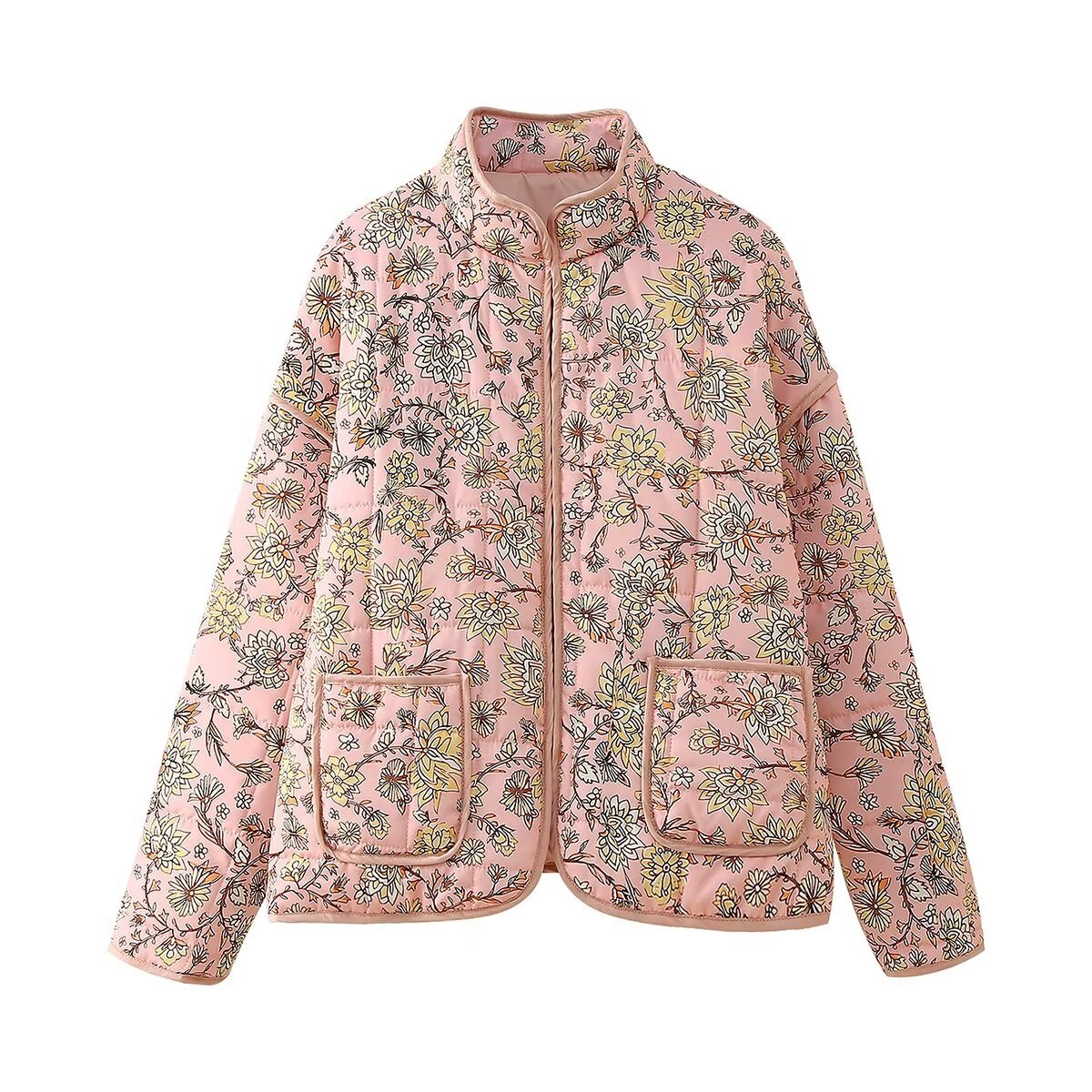 2024 Autumn/Winter New Product Women's Street Fashion Casual Printed Cotton Jacket w028 6246_voghion.com