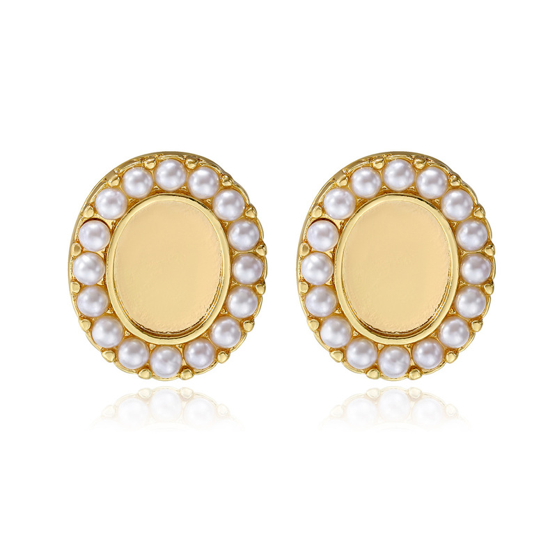 New Style Imitation 925 Silver Mother-Of-Pearl Hollow Camellia Earrings with Alloy Base, Handmade DIY Cloisonné Enamel Women's Accessories