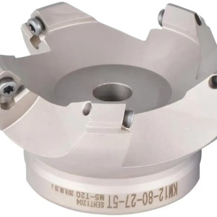 KM12刀盘45度铣刀盘壳形面铣刀盘平面铣刀头SEKT1204飞刀盘BT40