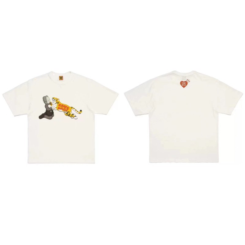 日本アメリカのトレンディなブランドヒューマンドラゴン年限定半袖メンズカップル夏の漫画動物 Tシャツ純綿トップ|undefined