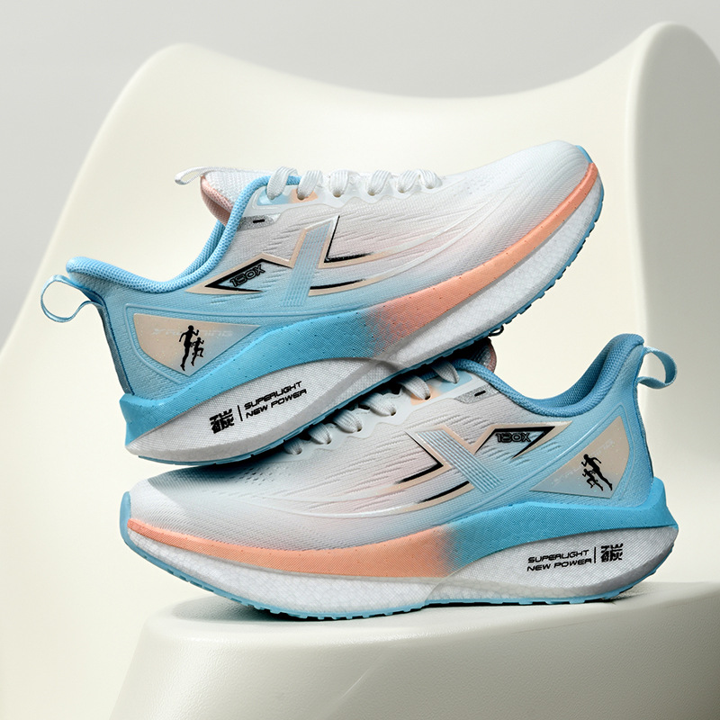 National Tide Adolescentes Zapatos para correr antideslizantes resistentes al desgaste Hombres y mujeres ultraligeros, transpirables, amortiguadores, rebote, zapatos deportivos de pareja, marea