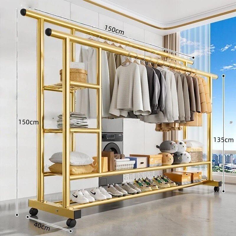 25개 튜브 - 이중층 이중 극 - 측면 보관망 - 150 금 + 바퀴