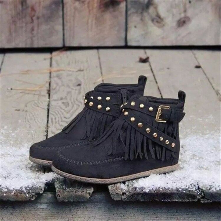 Women's Streetwear Solid Color Round Toe Martin Boots display picture 3