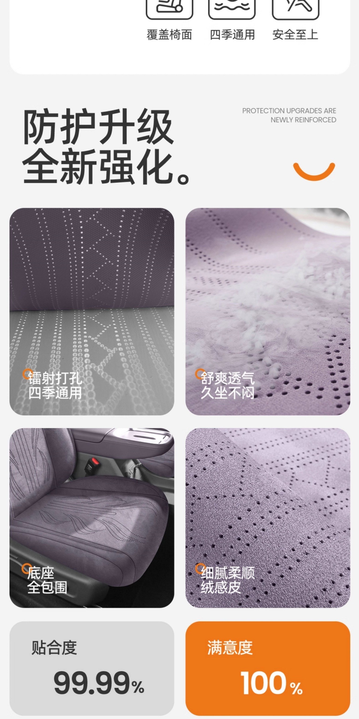 Lafarun Lafa5 Special All-Inclusive Car Seat Cover for All Seasons Lafarun Suede Rams Seat Cover Modification