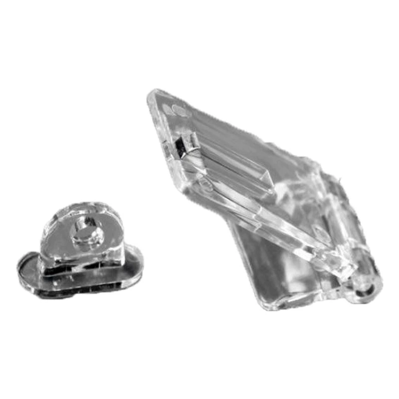 Акриловый Двухсекционный замок ящик для хранения замок пластиковый шарнир аксессуары для рукоделия прозрачный ящик для хранения аксессуары