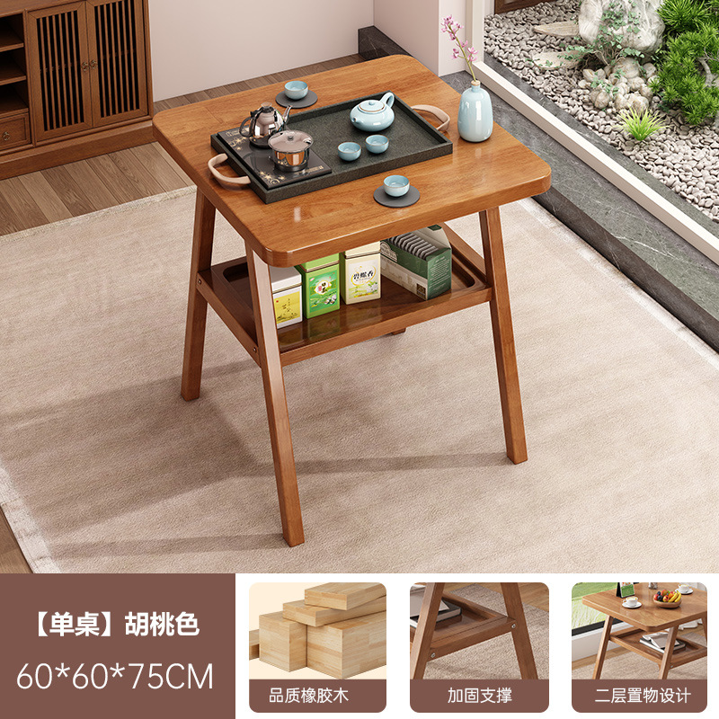 Sillas caseras caseras pequeñas mesas y sillas de comedor de balcón mesas cuadradas casuales de caña modernas y simples al aire libre