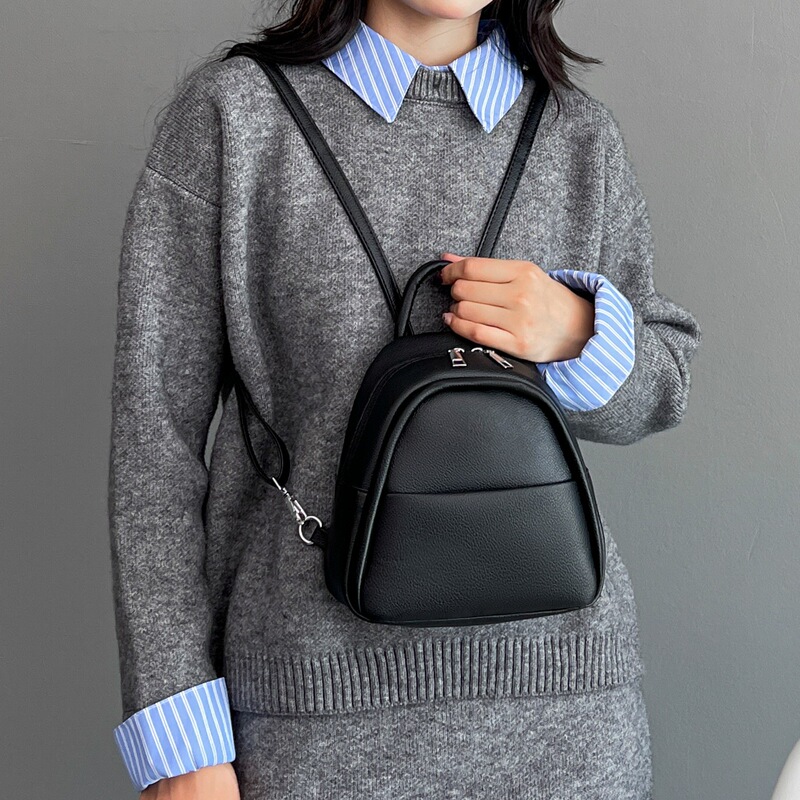 New Product Wholesale Women's Backpack, Simple and Versatile, Convenient for Travel, Pu Small Backpack, Water-Repellent Solid Color Casual Backpack New Product Wholesale Women's Backpack, Simple and Versatile, Convenient for Travel, Pu Small Backpack, Water-Repellent Solid Color Casual Backpack