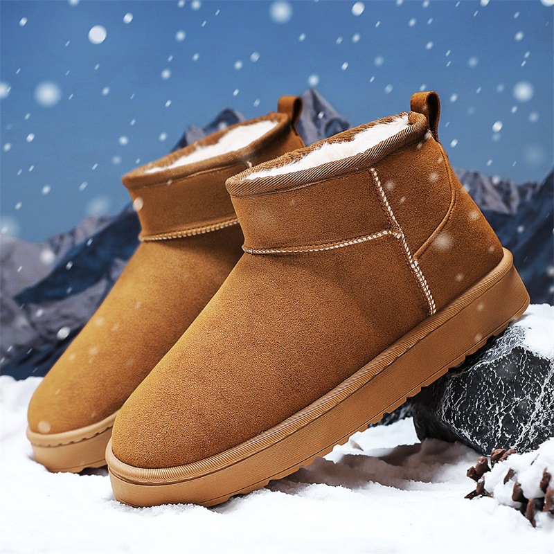 2024 새로운 스노우 부츠 신발 부츠 기모 두꺼운 코튼 슈즈 겨울 부츠 여성 의류 코튼 두꺼운 하단 부츠