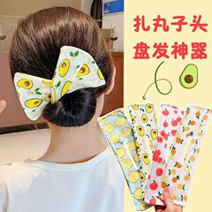 懒人魔术蝴蝶结扭扭夹盘发器2025新款儿童丸子头神器花苞头饰发夹
