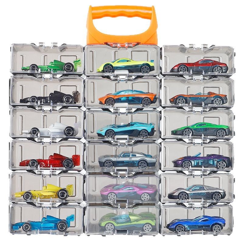 Coche de juguete para niños aleación deslizante caja de almacenamiento de automóviles metálicos running showcase mini regalos para niños de carreras