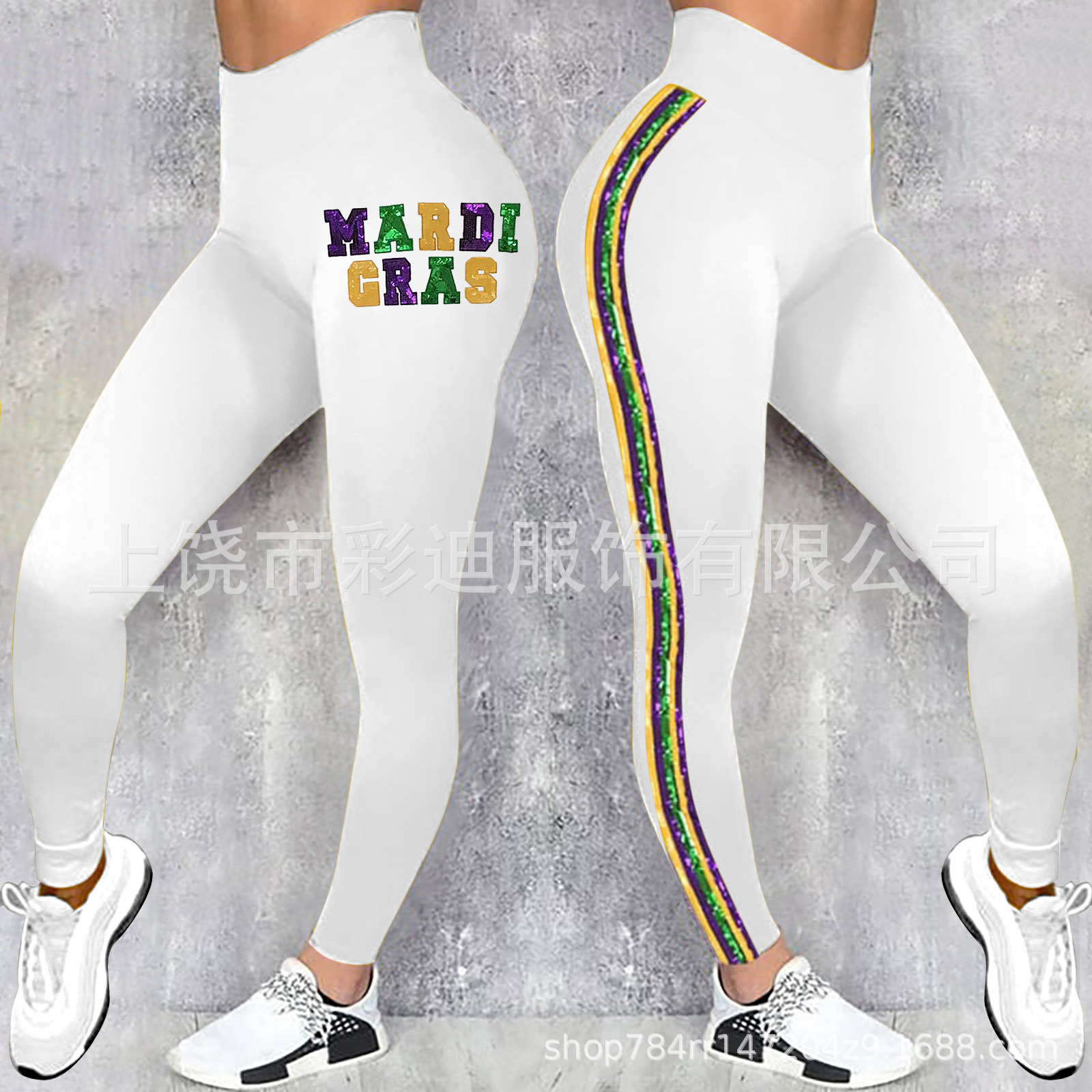 Leggings de mujer con estampado digital de cintura alta para yoga, novedad de primavera 2026 para sitios independientes de Amazon transfronterizos