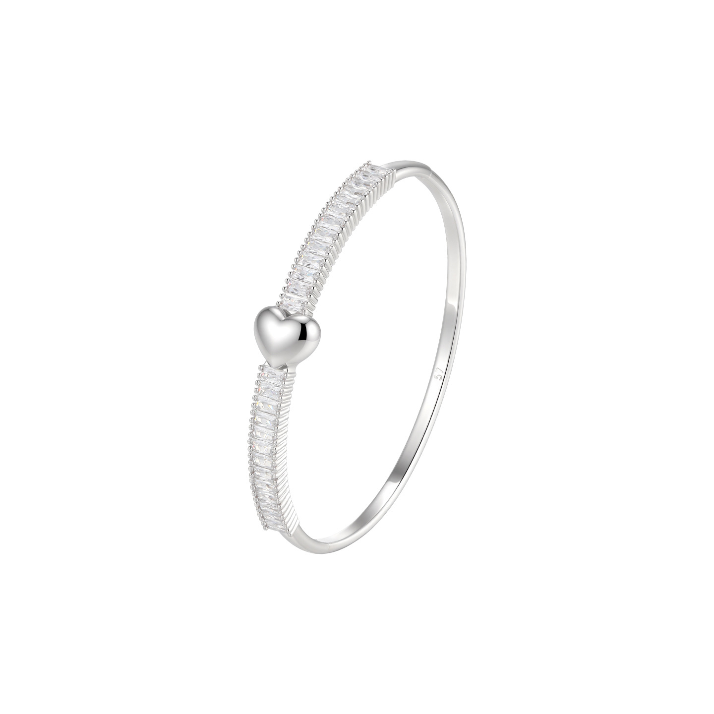 Pulsera de Corazón con Broche de Aleación para Mujer